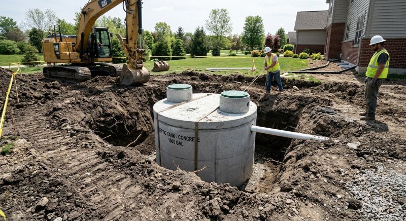 Sewage Tank Installation in Austin, TX