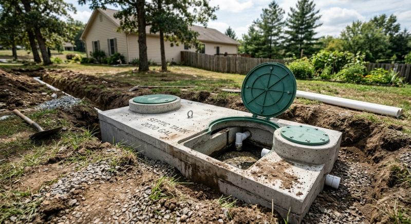 Sewage Tank Installation in Austin, TX